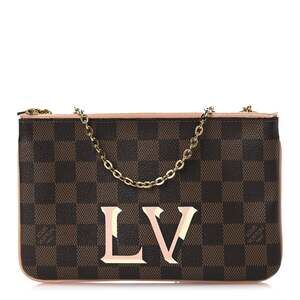 Louis Vuitton Damier Ebene Double Zip #201164L10B
